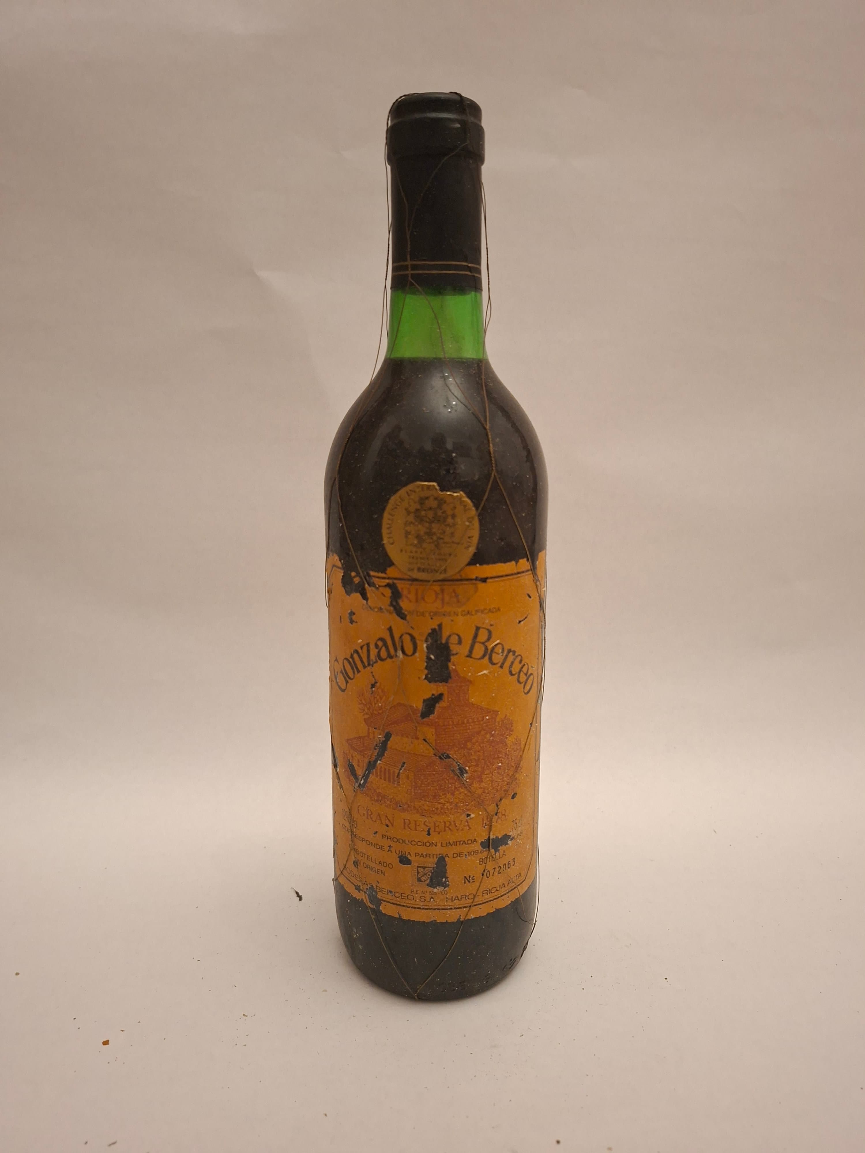 Gonzalo de Berceo Rioja Gran Reserva 1978 — Rioja