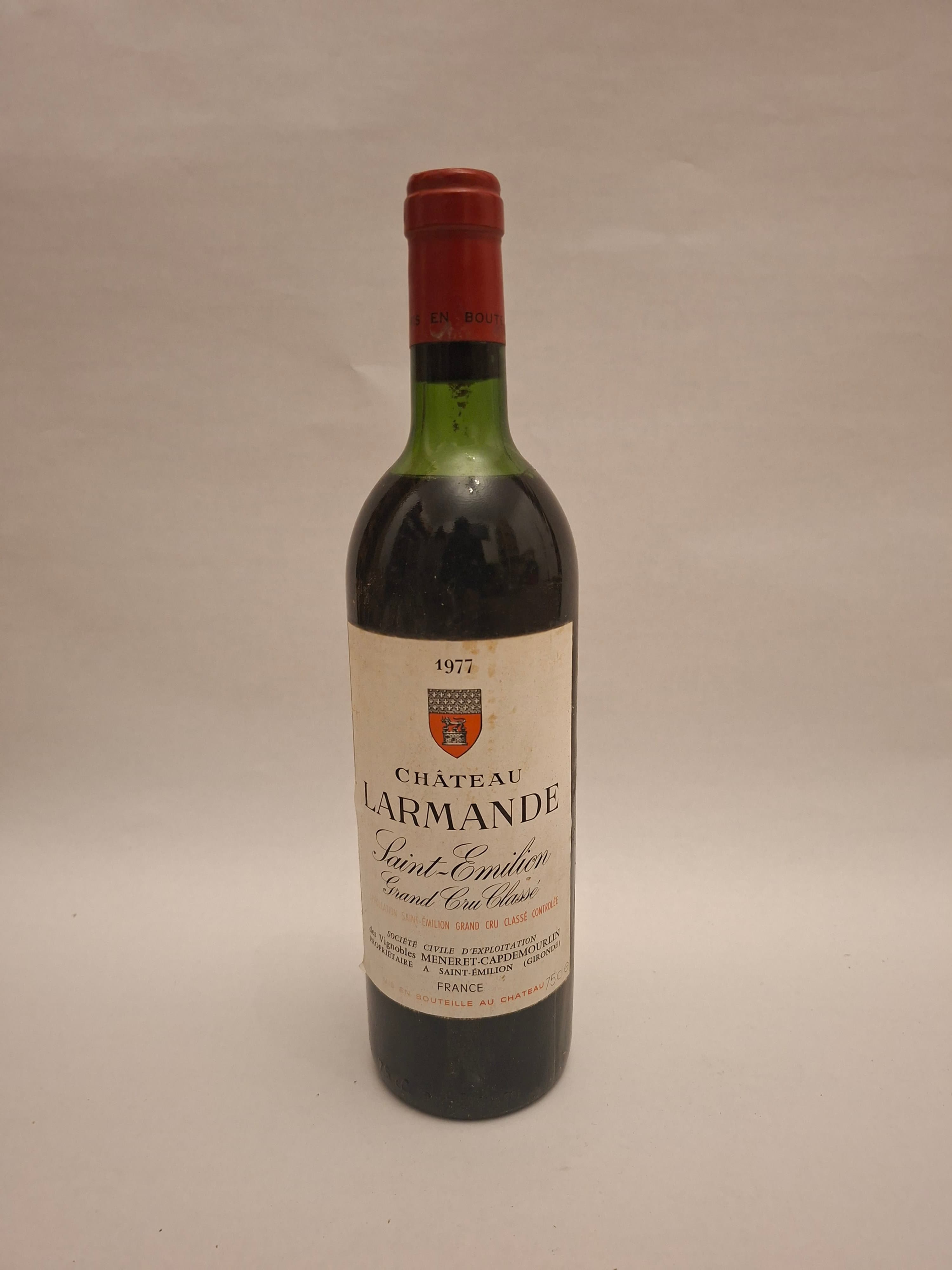 Château Larmande Saint-Émilion Grand Cru Classé 1977 — Saint-Émilion