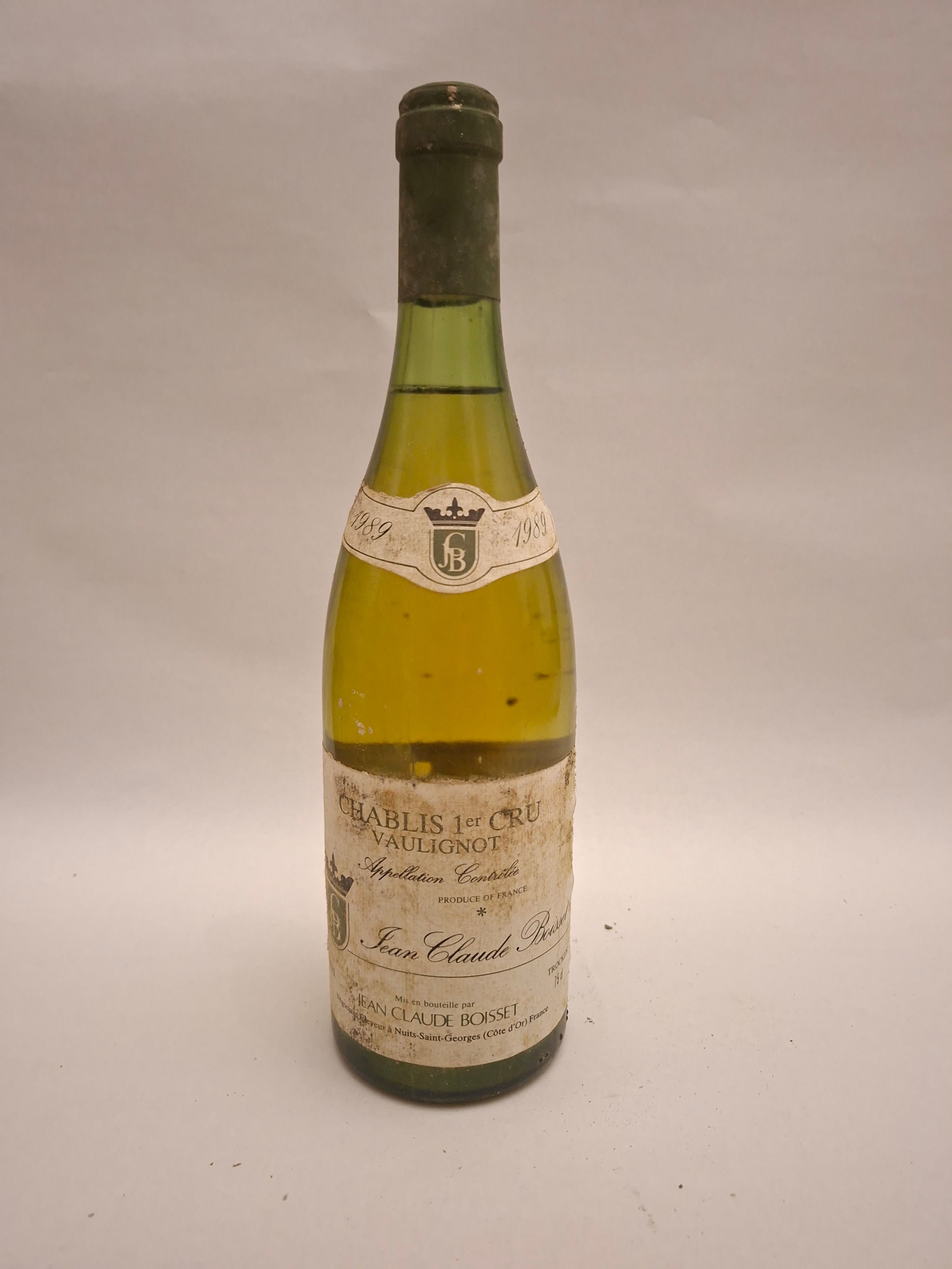 Jean Claude Boisset Chablis Premier Cru Vaulignot 1989 — Chablis