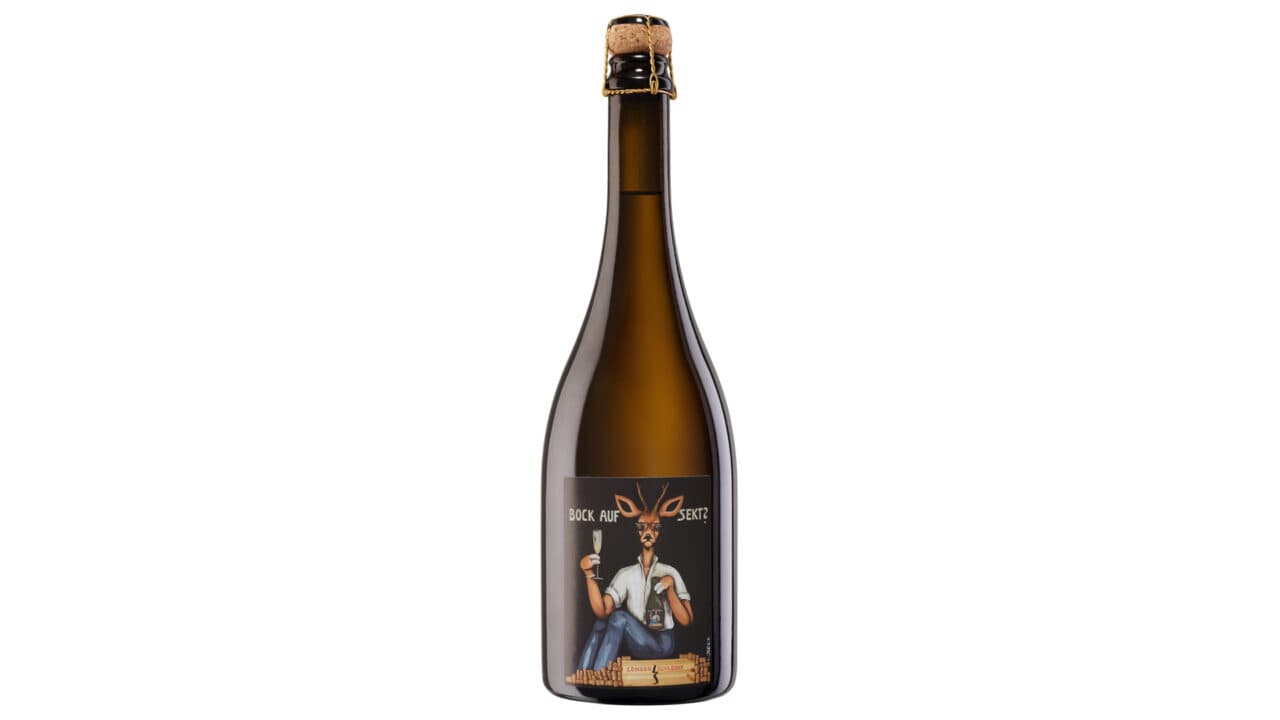 Longen-Schlöder Chardonnay & Blauer Spätburgunder Sekt brut „Bock auf Sekt“ Künstleredition 2024 Christin Beck limitierte Auflage 2024 — Mosel