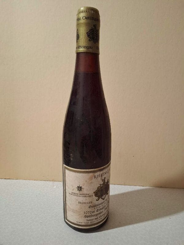 Weingut Robert von Oetinger Erbacher Steinmorgen Spätburgunder Weißherbst / Rosé Spätlese 1976 — Rheingau