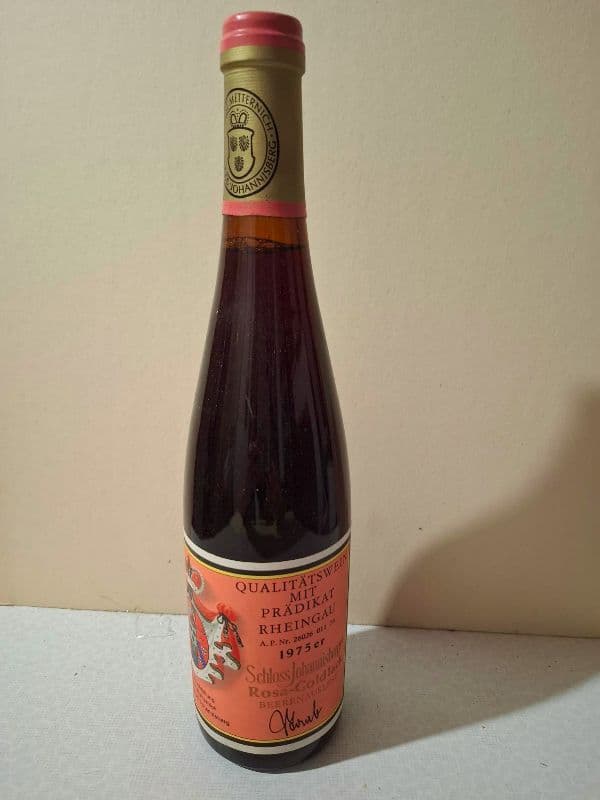Schloss Johannisberg (Fürst von Metternich) Rosa-Goldlack Beerenauslese 1975 — Rheingau