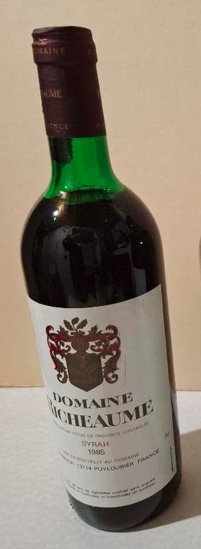 Domaine Richeaume Syrah 1985 — Côtes de Provence