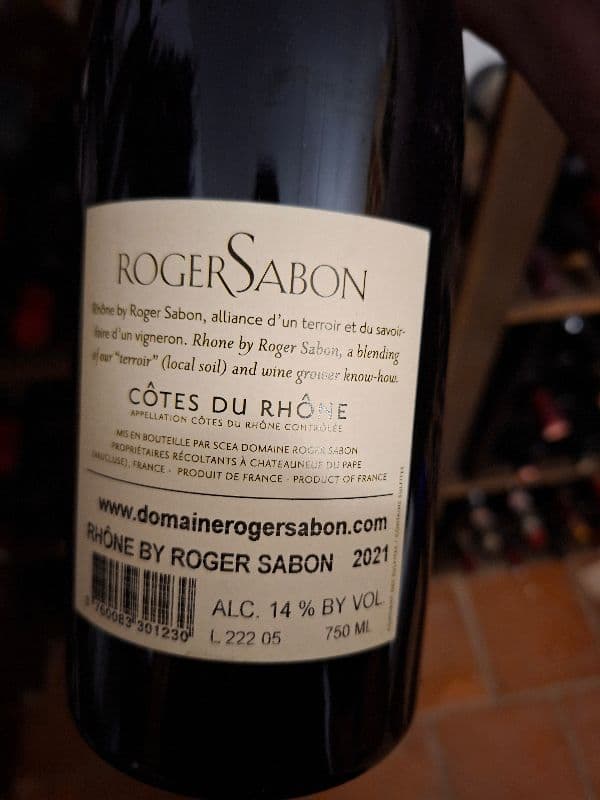 Etikett von Chateauneuf du pape Prestige