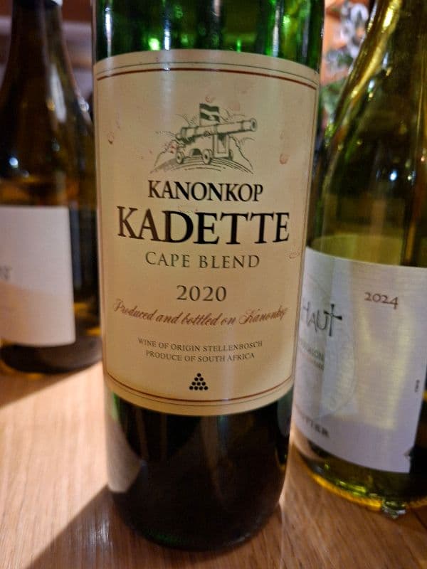 Etikett von Kadette Cape Blend